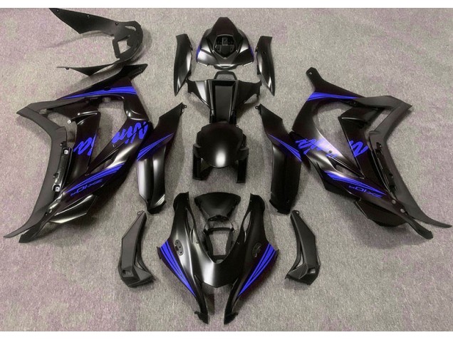 2016-2019 Satin Black & Blue ZX10R Fairings